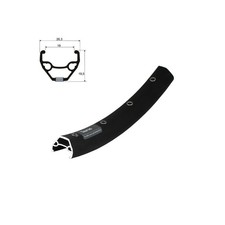 Fahrrad Felge Felgenring Ryde Taurus 19 Disc 28 Zoll 36 Loch schwarz 622-19