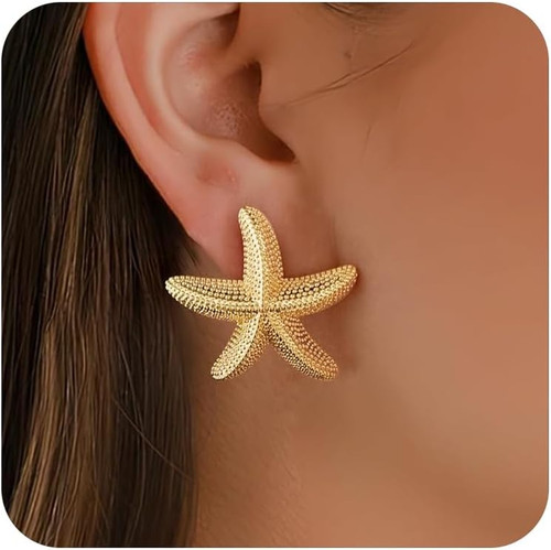 Seestern ohrringe gold damen - seestern,