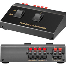 Lautsprecher Speaker Umschaltbox Umschalter Verteiler für 2 Paare - Federklemmen