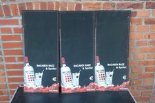 3x Bacardi Razz Schreibtafel 