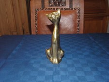 Messing Figur Katze - Höhe ca. 18 cm - Gewicht 330 g - Guter Zustand