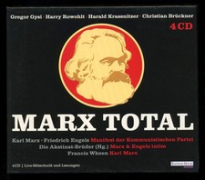 MARX TOTAL★Hörbuch★4-CD★Harry ROWOHLT• G. GYSI• Chr. BRÜCKNER lesen!★SEHR GUT★