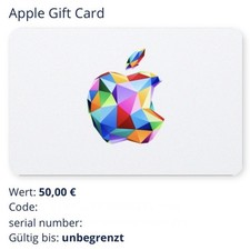 Apple Gift Card 50,00 € —