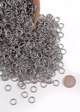 Kettenringe 3 kg ca. 6000 lose Ringe verzinkt f. Kettenhemd Kettenhaube neu