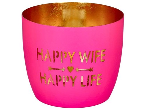 Windlicht madras happy wife - windlicht,