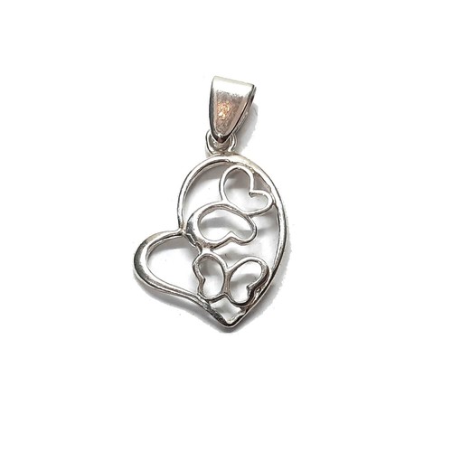 Sterling silber anhänger - sterling, herz