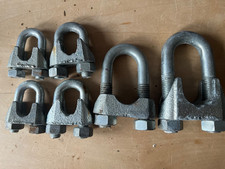 6x große Drahtseilklemme Bügelklemme 14 - 16 - 26 - 30mm