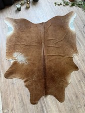 Kuhfell Teppich Echtfell braun