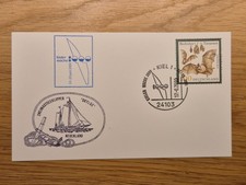 Postkarte mit Schiffsstempel