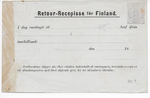 Retour recepisse för - retour-recepisse, finland