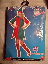 Smiffy's Elf Weihnachtswichtel Kostüm Größe L, Wichtel Weihnachten