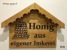 Imker Schild Holzschild Honig