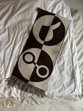 Hermès Kaschmir/Cashmere Schal Braun Weiß