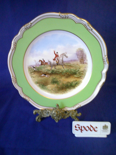 Spode cabinet plate - cabinet,