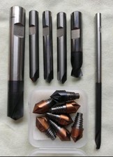 VHM, 13x Kegelsenker, Senker, Entgratsenker, Senkbohrer, gebraucht 