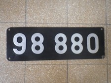 Schild Lokschild  DB 98 880 nicht original Nachguß Replik Tenderlok Nietschild