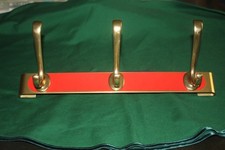 Vintage Haken Garderobe Garderobenleiste Messing 50er/60er Design Wien