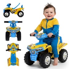 Rutscher Kinderfahrzeug Rutschauto Kinderauto babyauto Quad gelb