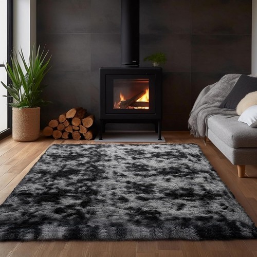 Shaggy hochflor teppich grau - hochflor,