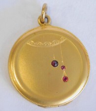 Jugendstil Anhänger Medaillon