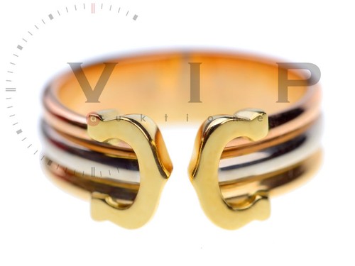 Cartier double logo ring - double-c-logo,