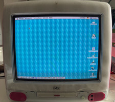 iMac G3 strawberry, PowerPC G3 266MHz, 160MB Ram, Mac OS 9, sehr guter Zustand