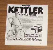 Seltene Werbung KETTLER