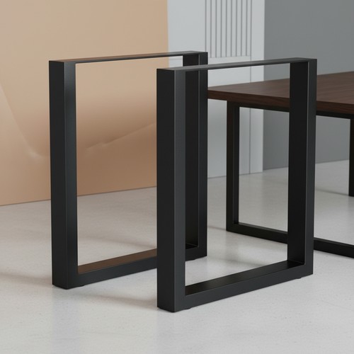 2er set tischgestell schwarz - 2er,