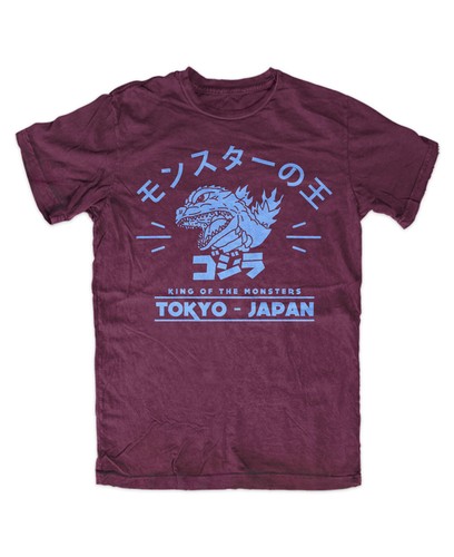 Godzilla shirt burgund - 4,