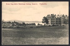 Ansichtskarte Vaxholm, Svea Ing.-kars fästnings komp. kasern 