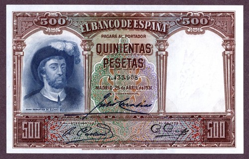 Spanien 500 pesetas banknote - spanien,
