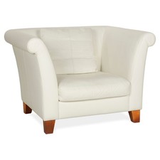 Machalke Ritz Leder Sessel Creme Sofa Couch