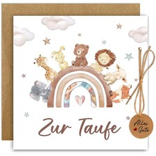 Einzigartige Taufkarte A6 mit