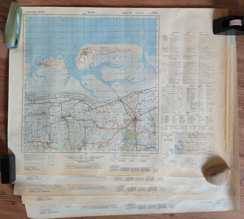 Topographische karte - 5x,