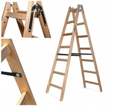 Holzleiter malerleiter 2x7 - holzleiter,