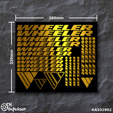 Wheeler Stickersatz Gold |