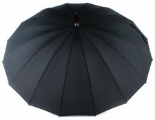 doppler London Langschirm Schirm Regenschirm Stockschirm Schwarz