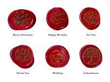 Siegelstempel Siegel Wachs Stempel Briefsiegel Petschaft Grußwörter, ø 2,5cm