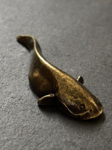 Wels aus messing fischfigur - messing,