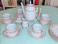 Porzellan-KaffeeService für 6 Personen 31 Teile komplett PIRKENHAMMER 70er Jahre