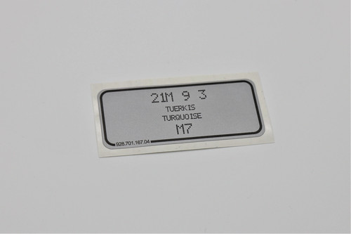 Aufkleber türkis porsche - türkis,