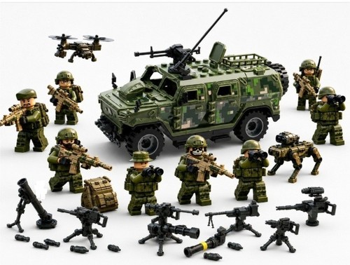 Militär bausteine set ww2 - bausteine,