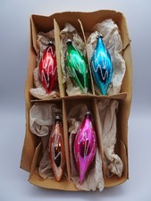 Christbaumschmuck - 5 alte Zapfen - farbig - Weihnachtsbaum