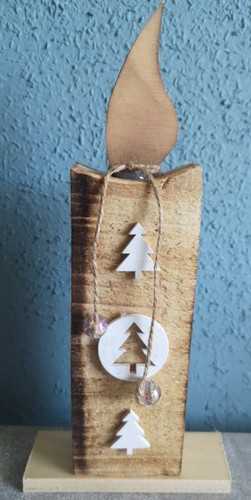 Holz säule kerze - ,