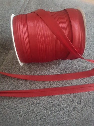 Schrägband satin bordeaux - satin, 5