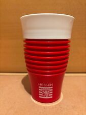 Thermobecher Koziol Safe to go, Rot mit Hessen-Logo, 400 ml