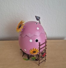 Tischeimer Dekoeimer Osterei rosa Shabby Stil Garten Sommer Frühling