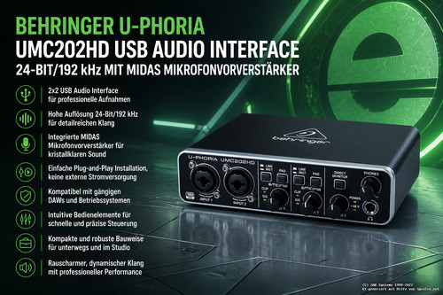 Behringer phoria umc202hd - behringer, u-phoria