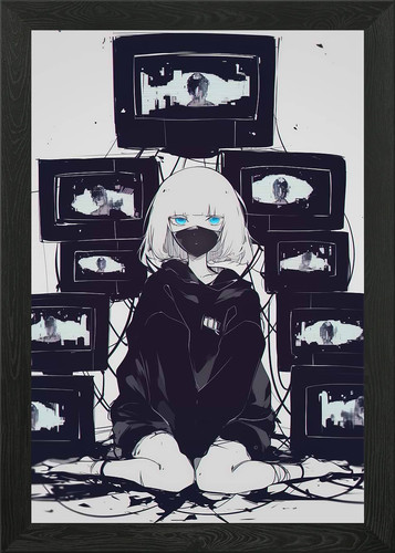 Anime mädchen umgeben - anime, von