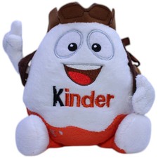 Ferrero Kinder, Kinderino Überraschungs-Ei mit Rucksack Kuscheltier 18cm Gebrauc